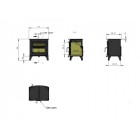 Ecosy+ Ottawa 5 Eco Wide - Defra Approved - 5kw - Eco Design Ready - Woodburning Stove